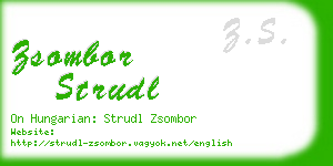 zsombor strudl business card